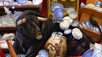 bull runs amok in China shop